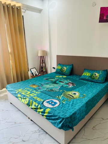 Bedroom in 3 BHK Builder Floor at Ansal Sushant Lok I, Sector 43 – for Rent