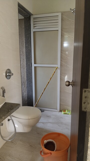 Bathroom in 1 BHK Apartment at Metropolis Aquaris Phase 2, Kasarvadavali – for Rent