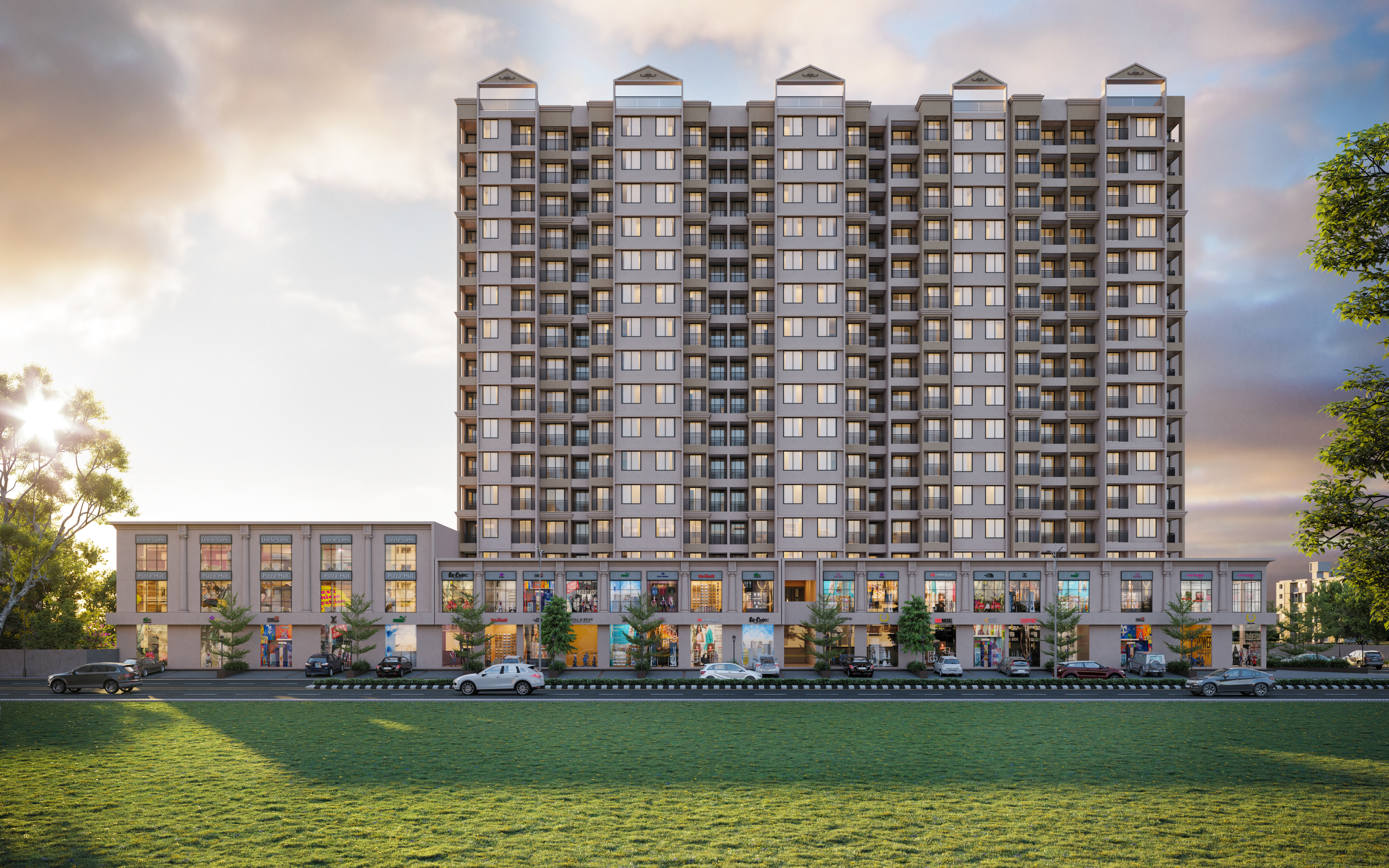 2 BHK + Pooja Room 484 Sq.Ft. Apartment in Raj Tulsi Aaradhana