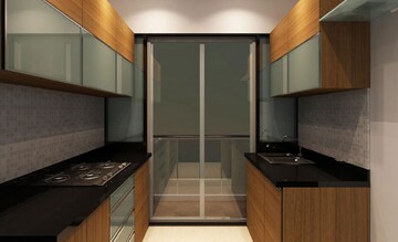 Kitchen in 1 BHK Apartment at JSB Nakshatra Greens, Naigaon East – for Rent
