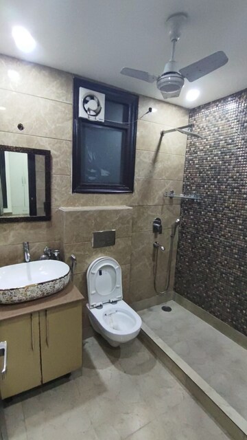 Bathroom in 3 BHK Builder Floor at Hauz Khas – for Rent