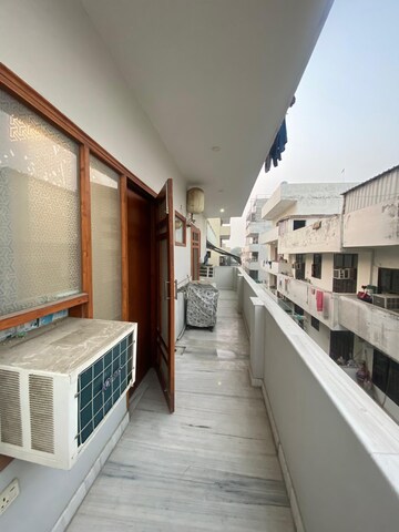Balcony in 3 BHK Apartment at Vijay Ratan Vihar, Sector 15 – for Rent