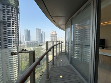 Balcony in 3 BHK Apartment at Lodha The World Towers World One Tier 2, Worli – for Rent