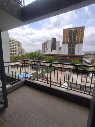 Balcony in 2 BHK Apartment at Kumar Princetown Royal, Undri – for Rent
