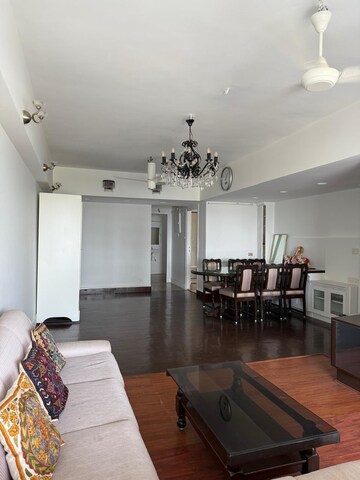 Living Room in 3 BHK Apartment at Palm Springs Cuffe Parade, Cuffe Parade – for Rent