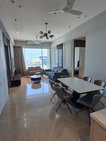 Living Room in 4 BHK Apartment at Runwals The Reserve, Worli – for Sale