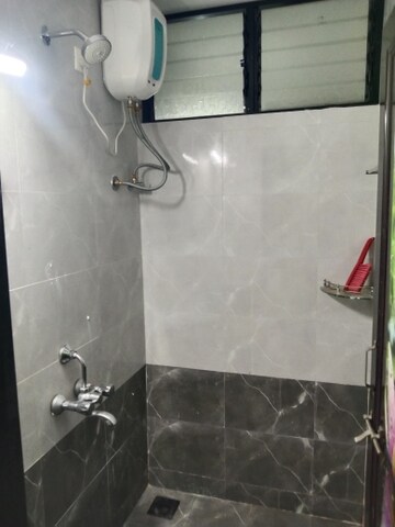 Bathroom in 1 BHK Apartment at Nisarg CHS, Gokhalenagar – for Rent