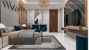 Living Room in 5 BHK Penthouse at Sri The Marquise, Kokapet – for Sale