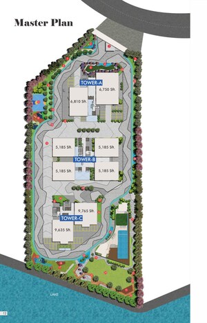 Master Plan in 5 BHK Penthouse at Sri The Marquise, Kokapet – for Sale