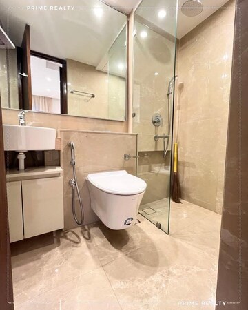 Bathroom in 2 BHK Apartment at Hiranandani Gardens, Powai – for Rent