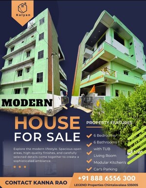6+ BHK Independent House For Sale in Chintalavalasa