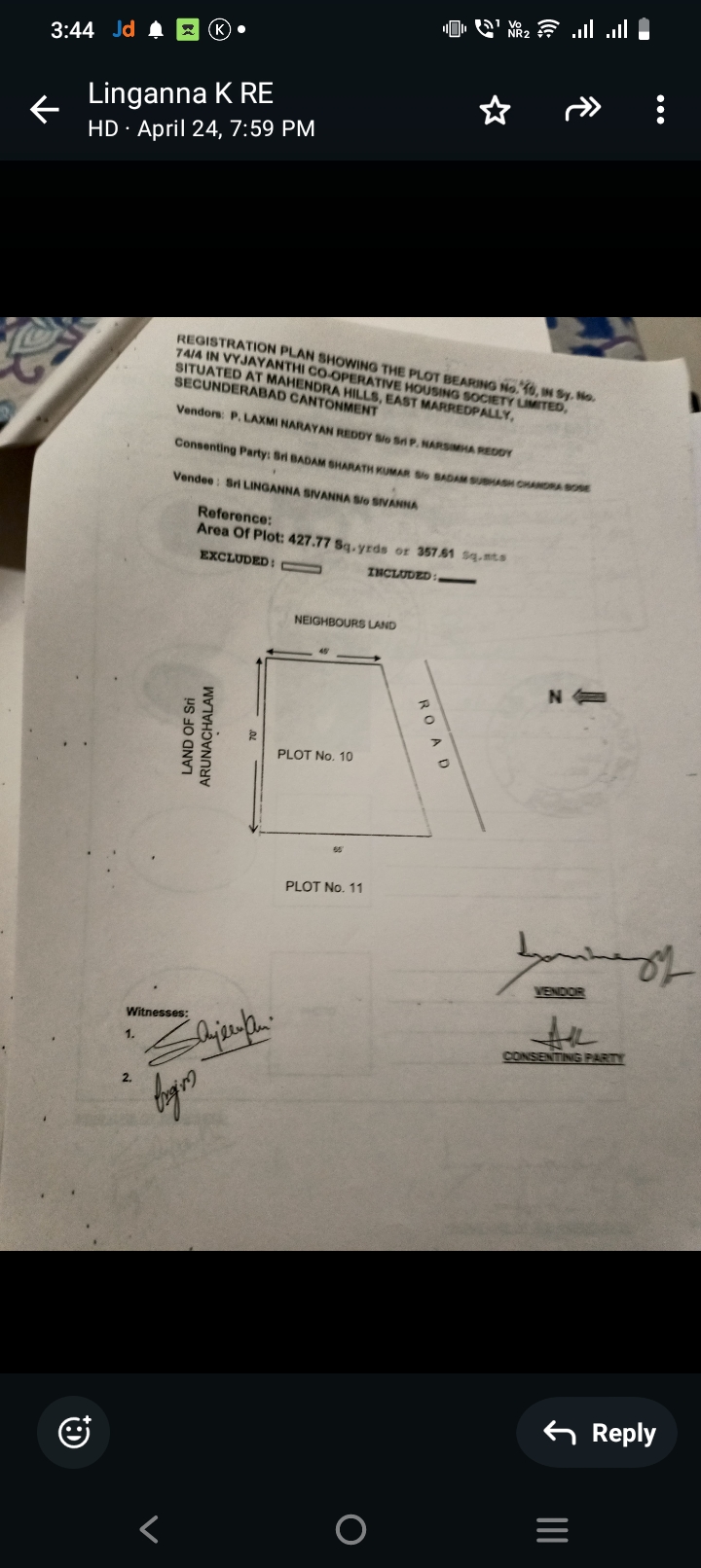 Plot For Sale in East Marredpally