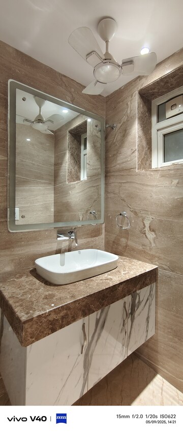 Bathroom in 4 BHK Builder Floor at RWA Hauz Khas Block C 5, Hauz Khas – for Rent