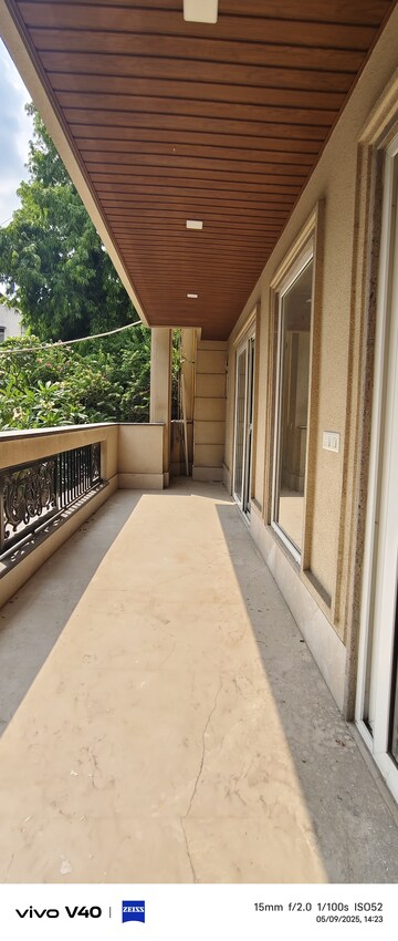 Balcony in 4 BHK Builder Floor at RWA Hauz Khas Block C 5, Hauz Khas – for Rent
