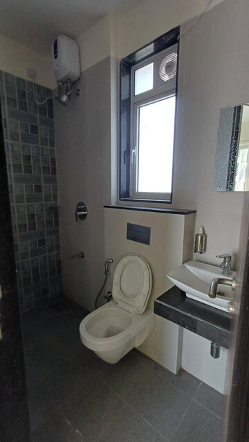 Bathroom in 2 BHK Apartment at Sheth Zuri, Laxmi Nagar – for Rent