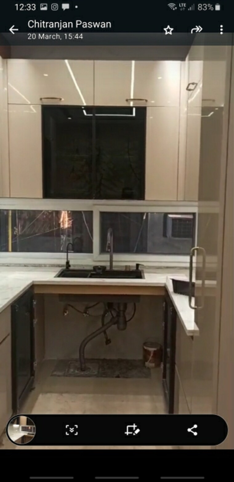 Kitchen, lajpat nagar 4 2 Bedroom 900 Sq.Ft. Builder Floor In Lajpat Nagar 4 Delhi 8642243