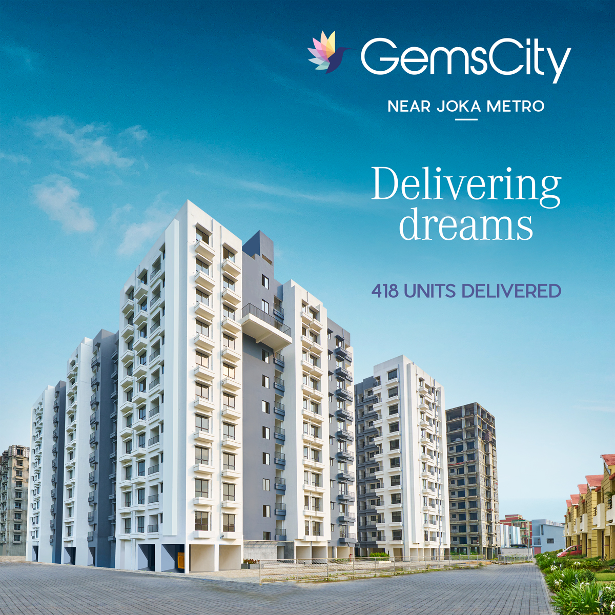 2 BHK 702 Sq.Ft. Apartment in Gems City