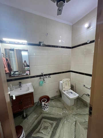 Bathroom in 3 BHK Builder Floor at Dilshad Colony – for Sale
