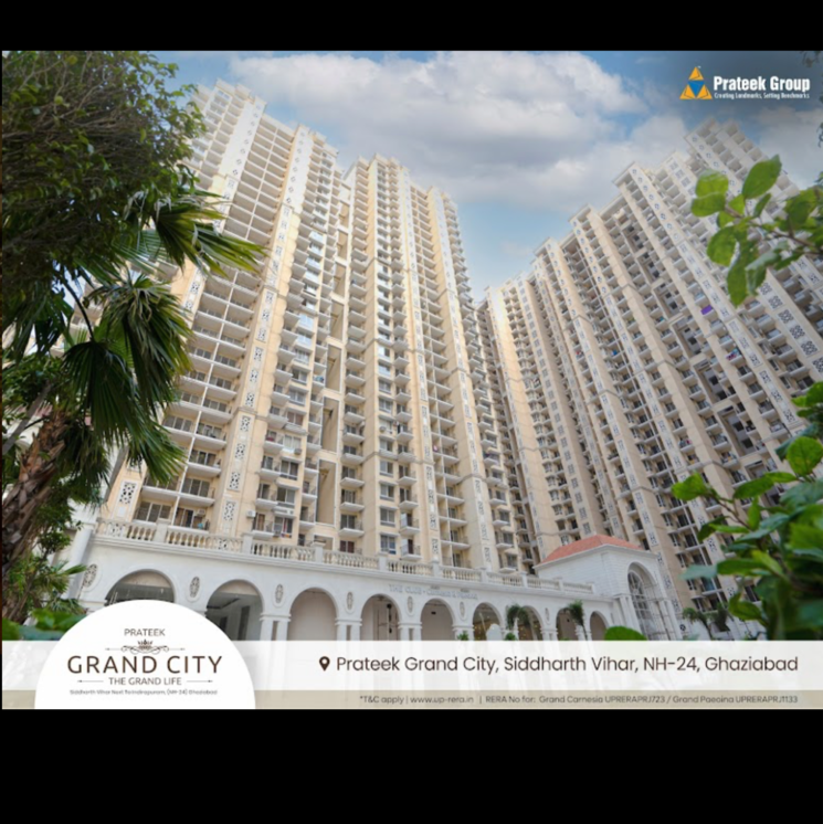 Exterior View, prateek-grand-carnesia 2 Bedroom 970 Sq.Ft. Apartment In Pratap Vihar Ghaziabad 8643137