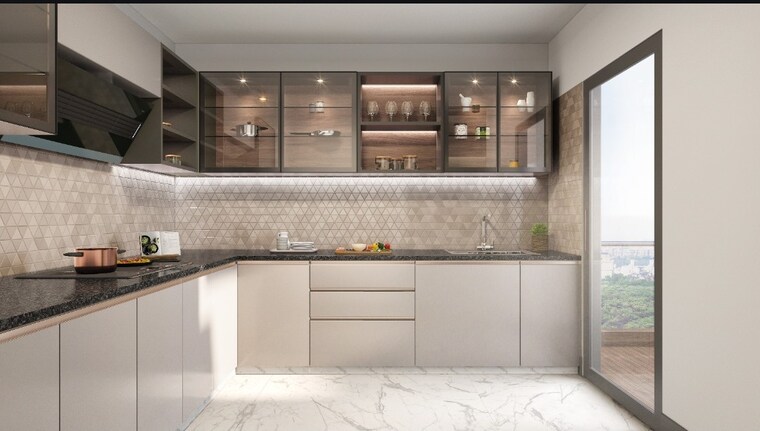 Kitchen, nibm 3 Bedroom 1211 Sq.Ft. Apartment In Nibm Pune 8643181