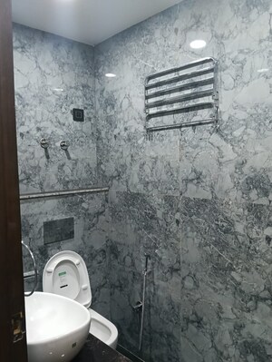 Bathroom in 4 BHK Builder Floor at Sarvodaya Enclave – for Sale