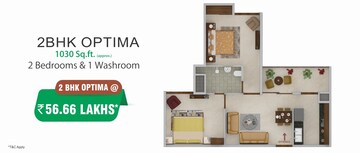Floor Plan in 2 BHK Apartment at Sector 74 A – for Sale