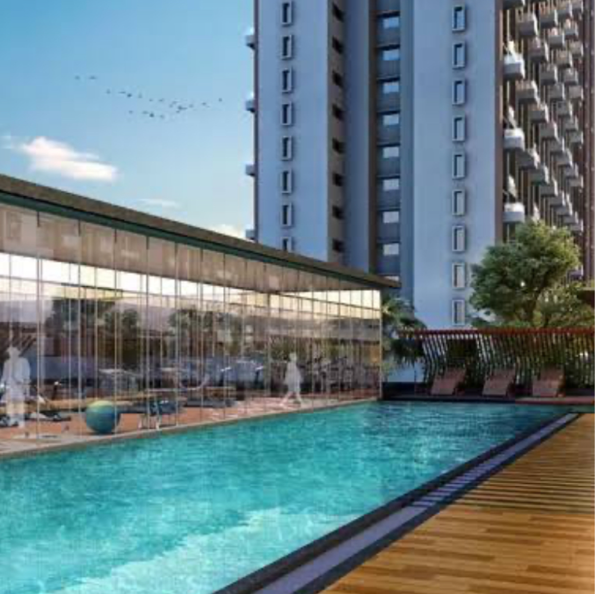 2 BHK 805 Sq.Ft. Apartment in VTP Belair E And F Building