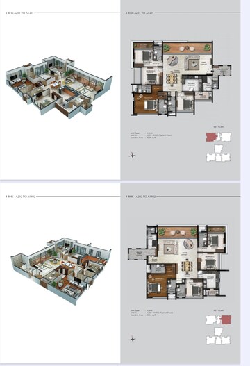 Floor Plan in 4 BHK Apartment at Radiance Platinum, Koramangala – for Sale