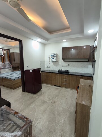 Kitchen in 1 BHK Builder Floor at Ansal Sushant Apartments, Sushant Lok I – for Rent