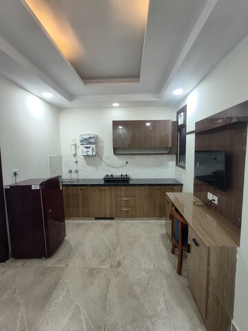Kitchen in 1 BHK Builder Floor at Ansal Sushant Apartments, Sushant Lok I – for Rent