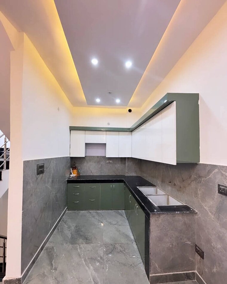 Kitchen, himgiri-enclave 3 Bedroom 950 Sq.Ft. Builder Floor In Burari Delhi 8644194