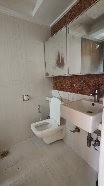 Bathroom in 2.5 BHK Apartment at Riddhi Tower, Malad East – for Rent