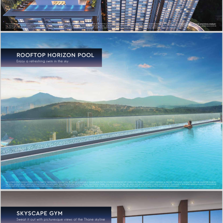 Swimming Pool, godrej-exquisite 2 Bedroom 655 Sq.Ft. Apartment In Ghodbunder Road Thane 8644443