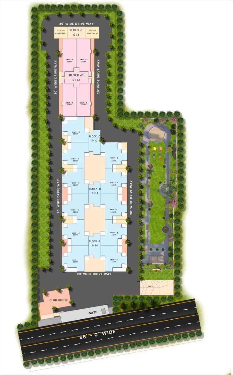 Master Plan, the-suman-marvelous 3 Bedroom 1895 Sq.Ft. Apartment In Ramgarh Bhudda Zirakpur 8644384