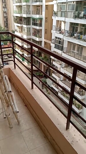 Balcony in 3 BHK Apartment at Keltech Golf Vista, Dundahera – for Sale
