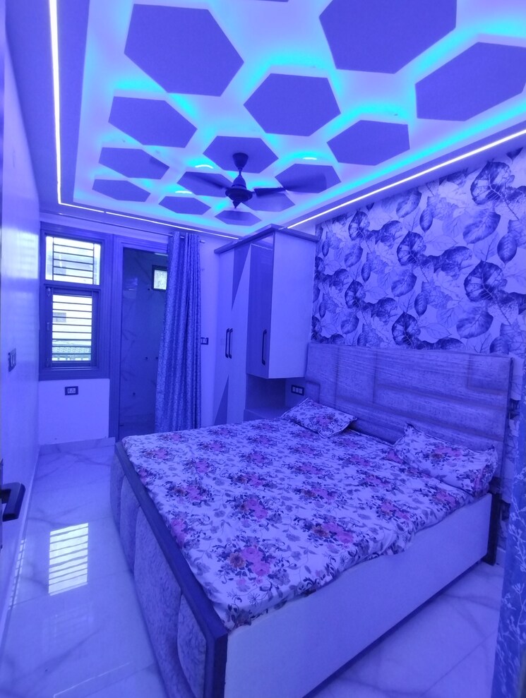 Bedroom, mohan garden 2 Bedroom 600 Sq.Ft. Builder Floor In Mohan Garden Delhi 8645096