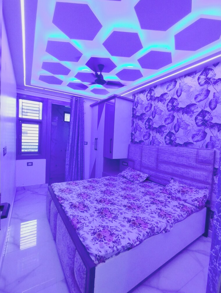 Bedroom, mohan garden 2 Bedroom 600 Sq.Ft. Builder Floor In Mohan Garden Delhi 8645096