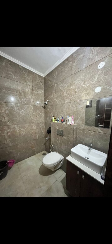 Bathroom in 3 BHK Builder Floor at Shiva Enclave Zirakpur, Patiala Road – for Rent