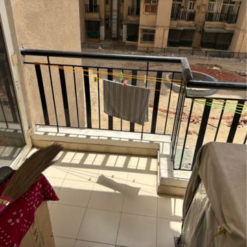 Balcony in 2.5 BHK Apartment at Amrapali Princely Estate, Sector 76 – for Rent
