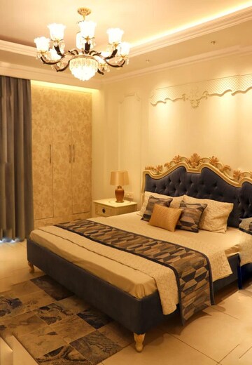 Bedroom in 3 BHK Apartment at Green Valley Residencia, Ghazipur – for Sale