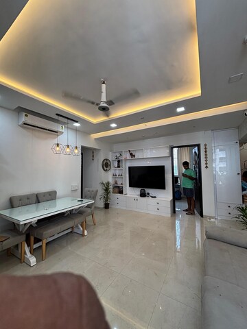 Living Room in 2.5 BHK Apartment at Piramal Vaikunth, Balkum Pada – for Rent