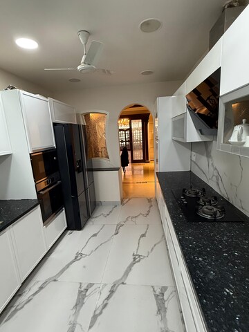 Kitchen in 3 BHK Builder Floor at Boutique Residential Apartments C-220, Malviya Nagar – for Rent