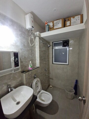 Bathroom in 2 BHK Apartment at Ashar Axis, Majiwada – for Rent