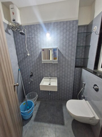 Bathroom in 2 BHK Apartment at Ashar Axis, Majiwada – for Rent