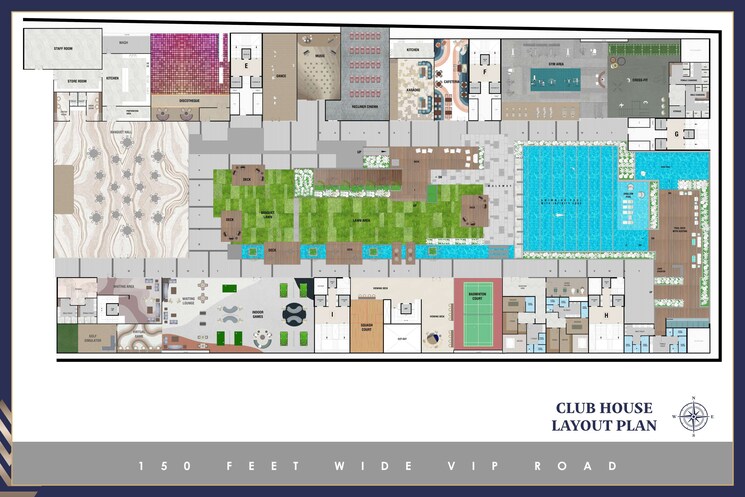 Master Plan, vesu 5 Bedroom 5700 Sq.Ft. Apartment In Vesu Surat 8646679
