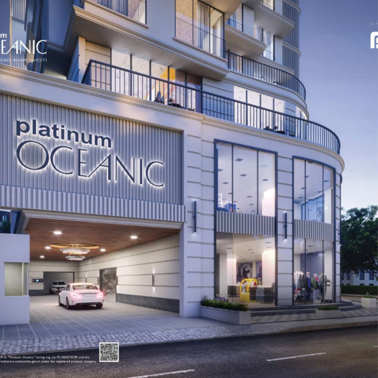 Exterior View, platinum-oceanic 2 Bedroom 725 Sq.Ft. Apartment In Carter Road Mumbai 8646475