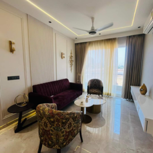 Living Room in 3 BHK Builder Floor at Raj One Good Earth, Fazilpur Jharsa – for Sale