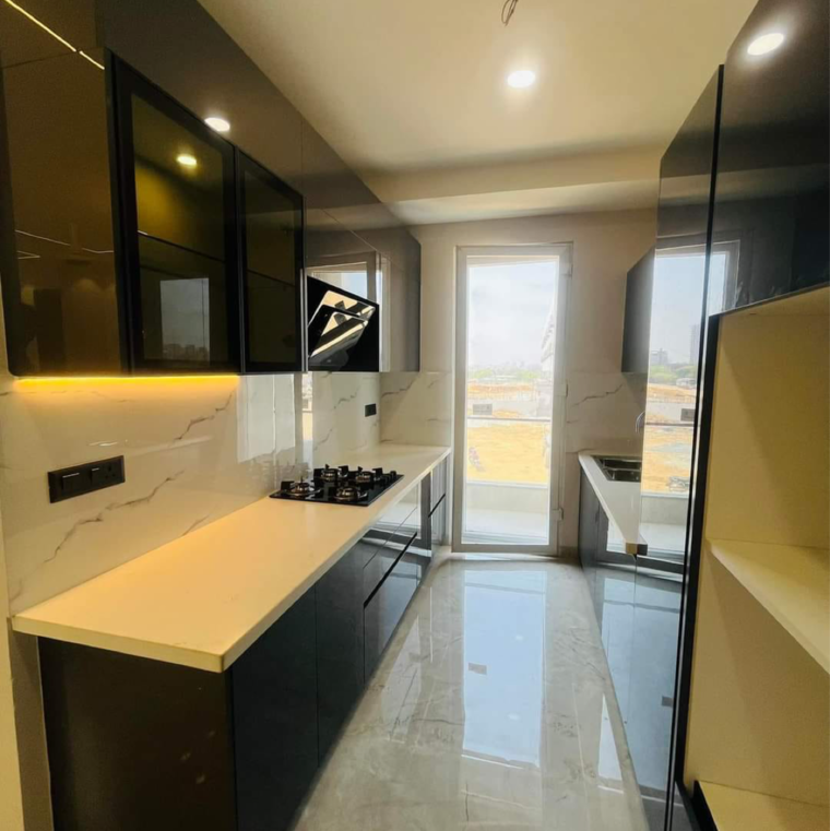 Kitchen, raj-one-good-earth 3 Bedroom 180 Sq.Ft. Builder Floor In Fazilpur Jharsa Gurgaon 8647197