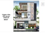 3.5 BHK + Pooja Room,Study Room,Extra Room 167 Sq.Yd. Villa in Rudraram