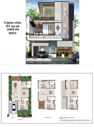 Floor Plan in 3.5 BHK Villa at Rudraram – for Sale
